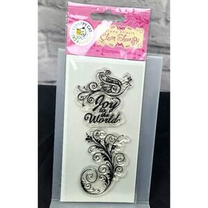 Scrappy Cat Joy To The World Clear Stamps New Flourish